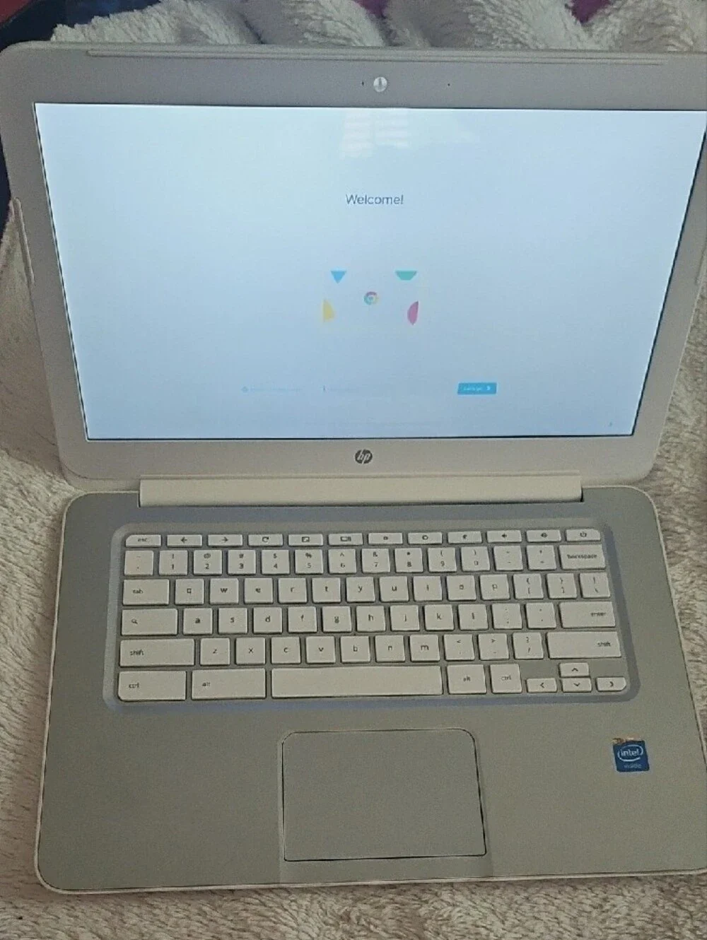 HP Chromebook Laptop - White